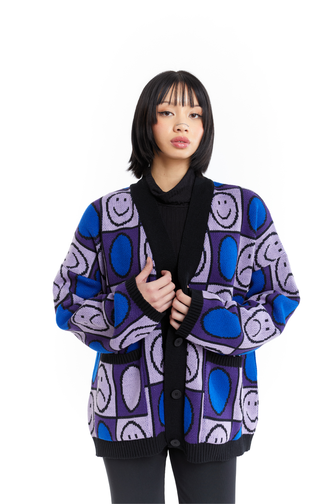 CARDIGAN AZUL MORADO (PRE ORDER)